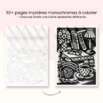 Livre de coloriage monochrome pour la paix intérieure et la réflexion sur soi - Image 2