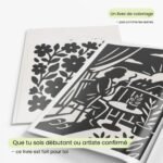 Livre de coloriage monochrome pour la paix intérieure et la réflexion sur soi - Image 7