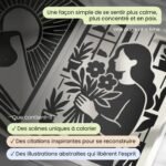 Livre de coloriage monochrome pour la paix intérieure et la réflexion sur soi - Image 8