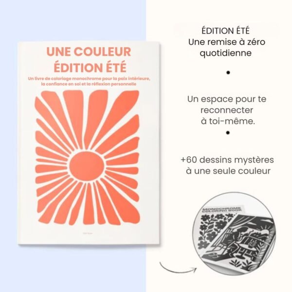 Livre de coloriage Une Couleur – Édition Été